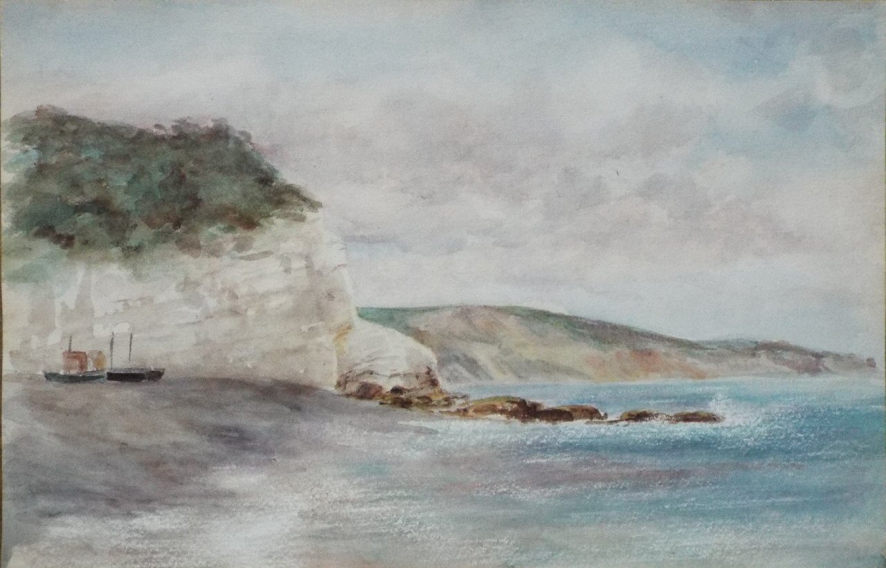 Watercolour - Beer Cove South Devon 1910-20